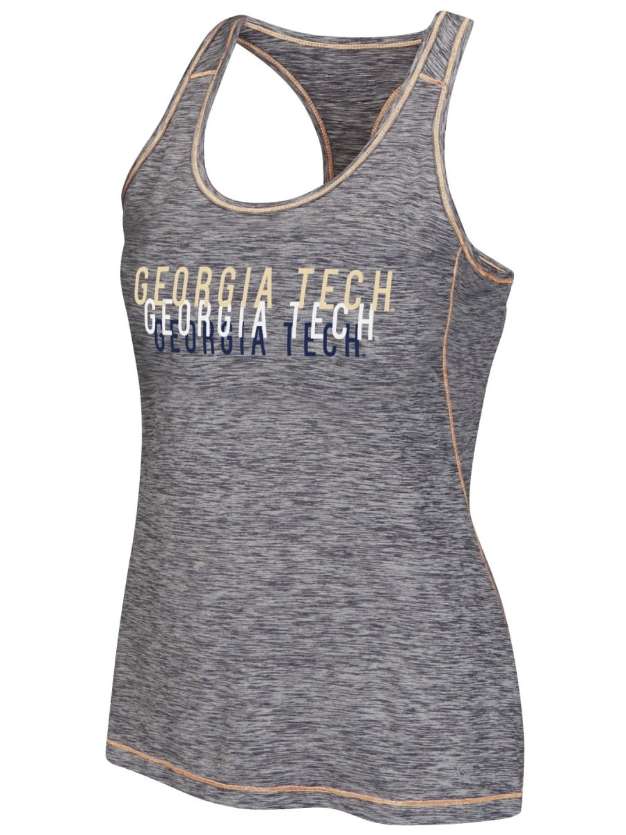 Georgia Tech Yellowjackets Women's Race Course Performance Racer Back Tank Top by Colosseum