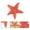 Red, variant on Sky Blue Realistic Simulation Sky Blue Sea Starfish Model Solid Pvc Figure Educational Marine Animal Toy For Kids