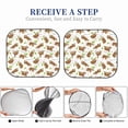 thumbnail image 5 of Goofa Cute Sloth Pattern 2 Piece Car Windshield Sun Shade Foldable | Front Windshield Shade for Sun, Heat and UV Rays | Sunshade for Car Front Window-Medium, 5 of 7