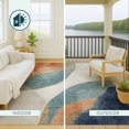 thumbnail image 5 of Addison Rugs Chantille Indoor/Outdoor Transitional Abstract Teal Machine Washable Rectangle Rug, 3' x 5', 5 of 10
