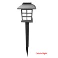 thumbnail image 2 of fashionhome 2PCS Ground Lamp Solar Power Square Garden Lamp Outdoor LED Night Light for Path Walkway, Colorful Light, 2 of 9