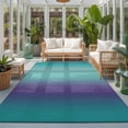 thumbnail image 2 of Large Area Rugs 9'x12', Teal Purple Ombre Carpet Runner Indoor Outdoor Rugs Home Decor Aesthetic, Modern Art Abstract Aesthetics Non Slip Mats Washable Accent Rug for Living Room Bedroom, 2 of 8