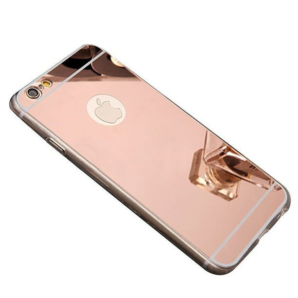 subtiel Mevrouw Struikelen Apple iPhone 7 Plus Case, Reflective Mirror Easy Grip Slim Armor Case for Iphone  7 Plus - Rose Gold - Walmart.com