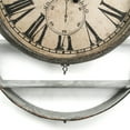 thumbnail image 4 of Zentique 45" Gray and Ivory Round Distressed Finish Wall Clock, 4 of 5