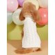 thumbnail image 1 of 1pc European & American Pet Clothing New Style Stand Collar Solid Color 3d Braided Design Teddy Bear Sweater - Pink, 1 of 4