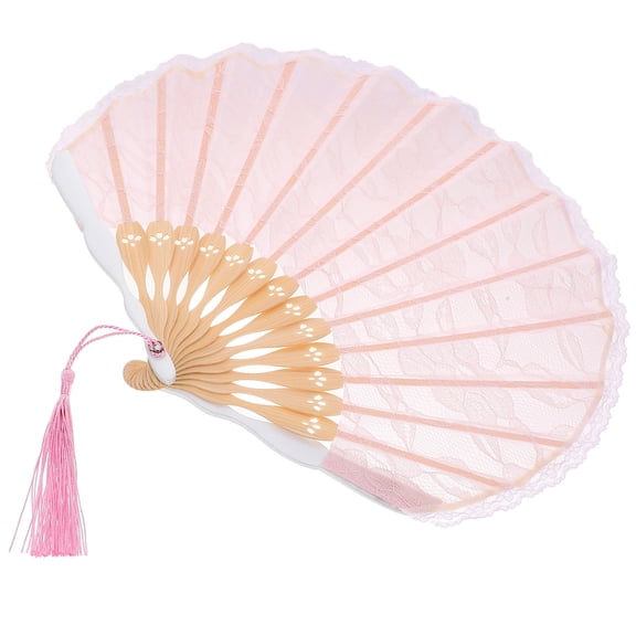 GAXIRE decorative folding fan Hand Fan Vintage Bamboo 1Set Women Parties