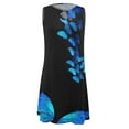 thumbnail image 3 of FASHIONWT Casual Floral Print Metal Embellishment Sleeveless Mini Women Sun Dress, 3 of 4