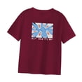 thumbnail image 4 of Camiseta de cuello redondo para mujer, Tops de verano, ropa deportiva, Tops de manga corta básicos Rojo, 4 of 8