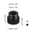 thumbnail image 2 of Unique Bargains 10mm Aperture 20T Mod 1 45# Steel Spur Diff Differential Motor Pinion Gear, 2 of 5