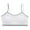 X7-White, variant on Sports Bra for Girls 8-10 Crop Top Bra Girls Seamless Sports Bra Training White Teen Bra Camisole Style Lightweight Seamless Kids,10-14 Years