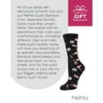 thumbnail image 7 of MeMoi Sushi Bamboo Blend Crew Novelty Socks - Womens - Female, 9-11, Black, 7 of 7