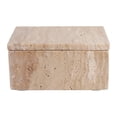 thumbnail image 6 of Rectangular Travertine Decorative Boxes for Home Decor - Keepsake Storage Box with Lid for Shelf and Living Room Styling - Modern Storage Organizer for Jewelry and Small Accessories - 3", Tan, 6 of 14
