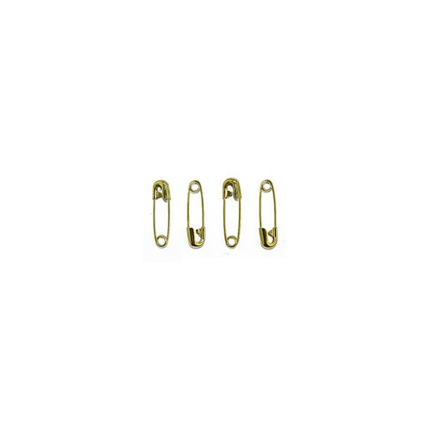 Gold Small Safety Pins Size 0 0.75 Inch 144 Pieces