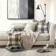 thumbnail image 4 of 2pcs Buffalo Check Throw Pillow Covers Farmhouse Outdoor Plaid Square Pillow Cushion Case Polyester Linen for Christmas Thanksgiving Decor Car Bed Sofa, 4 of 7