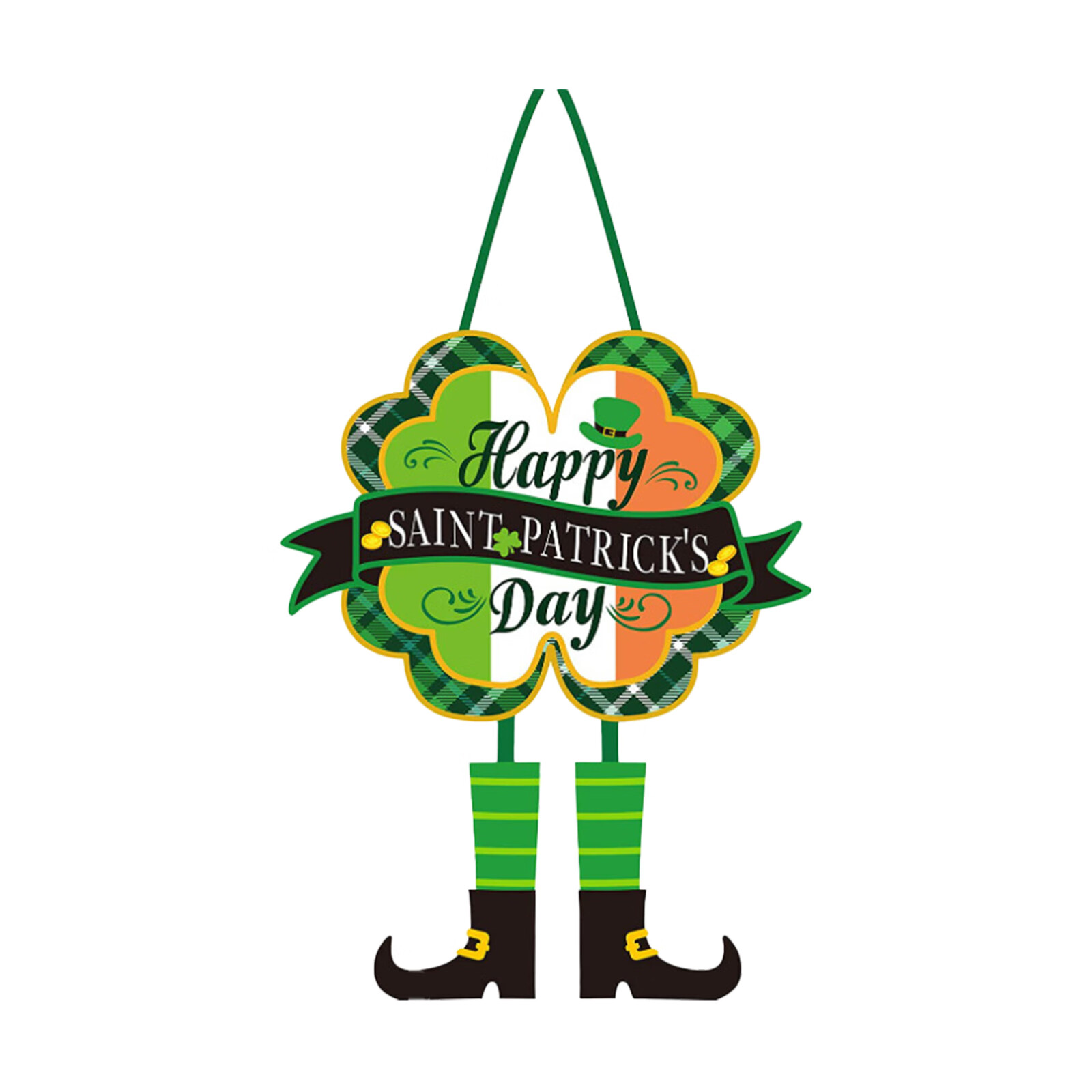 Home Decor Party Supplies St. Patricks Day Green Lucky Door Hanging