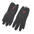 thumbnail image 3 of 1 par de guantes táctiles de invierno polar térmico a prueba de viento con cremallera para hombres mujeres corriendo ciclismo esquí negro XL, 3 of 10