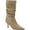 Medium Natural, variant on MARC FISHER Womens Black Padded Ruched Manya Pointed Toe Stiletto Dress Slouch Boot 6 M