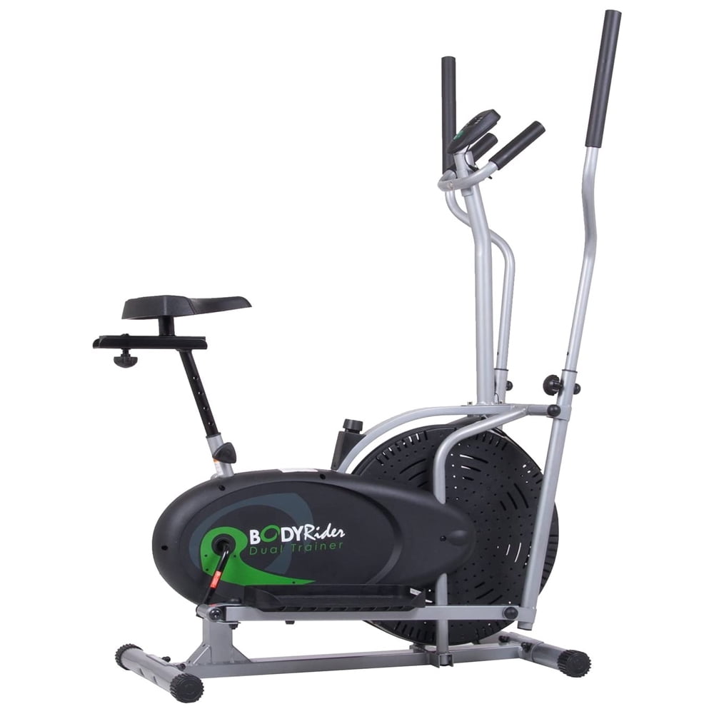 Body Flex Sports Stationary 2 In 1 Elliptical and Bike Trainer Machine