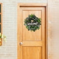 thumbnail image 2 of 12" Eucalyptus Wreath Simulation Artificial Plant for Holiday Party Fake Festival Decor, 2 of 8