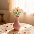 thumbnail image 6 of 6 Pcs Artificial Rose Flowers With Baby’S Breath,Silk Faux Rose Flowers With Stems,10.6 Inch Artificial Rose Flower,For Wedding, Cemetery,Valentine’S Day Home Table Centerpieces Decor,Rose Gold, 6 of 8