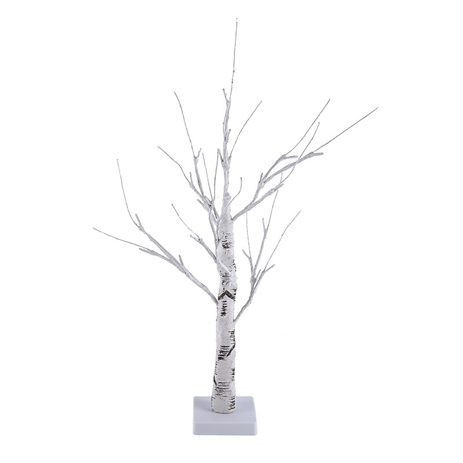 Birch Tree Lighted 24 LED Warm White Tabletop Light up Fairy Tree Lamp ...