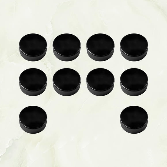 OULII 10Pack Ice Hockey Pucks for Training Accurate Shots and Passes Black Puck