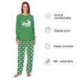 thumbnail image 2 of Dachshund Through The Snow Dog And Human Matching Christmas Pajamas, Cotton And Polyester, Size Newborn To Men 6XL, 2 of 7