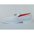thumbnail image 4 of Men's TAYNO Shoes The Caprio C TAYNO Crocodile Print Bit Loafer White, 4 of 7