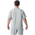 thumbnail image 4 of pstuiky camisetas camisas para hombre, Camisa informal de verano para hombre, de color liso, de manga corta, con solapa y cremallera camisetas de hombre xxl, 4 of 4