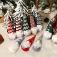 thumbnail image 3 of Copo de nieve a rayas Sombrero de punto Muñeca sin rostro Árbol de Navidad Adornos decorativos Sumin CACAGOO  Modelo A, 3 of 7