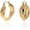 Gold, variant on Chunky Gold Hoop Huggie Earrings for Women – Large Sparkly Rhinestone Crystal Circle Hoops Hypoallergenic Statement Wedding Bridal Prom Jewelry Gift