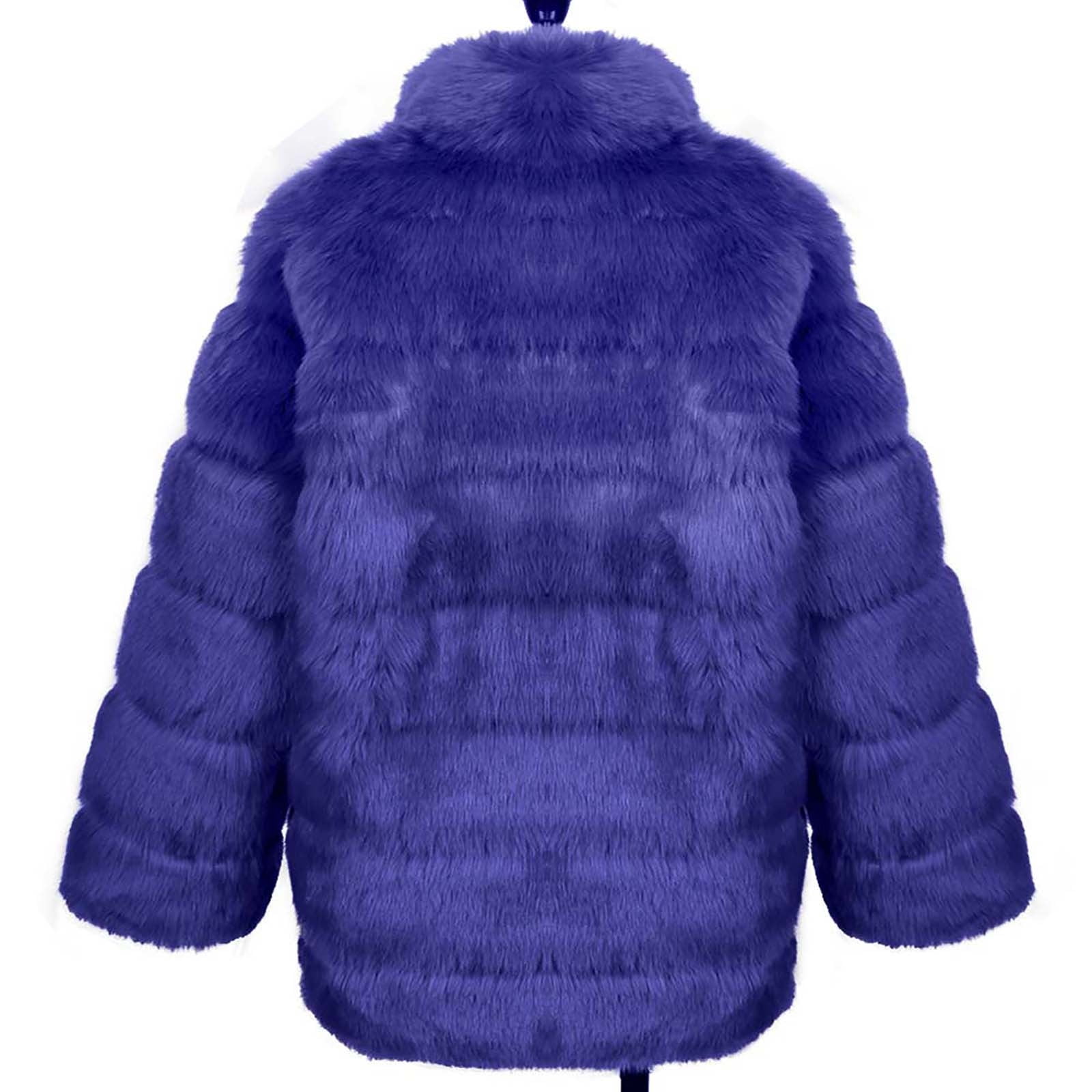 Penkiiy Men's Faux Fur Short Coat Winter Leopard Warm
