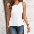 thumbnail image 5 of Byworldtasic Tank Tops for Women Flowy Sleeveless Top Open Back Criss Cross Tank Casual Summer Shirts, 5 of 8