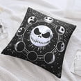 thumbnail image 6 of Christmas Skellington Throw Pillow Cover 18"X18" Double Side Design Bolster Pillowcase, Decorative Cushion Pillow Case for Car Sofa Bedroom Decor Kid Girls Boys, 6 of 6