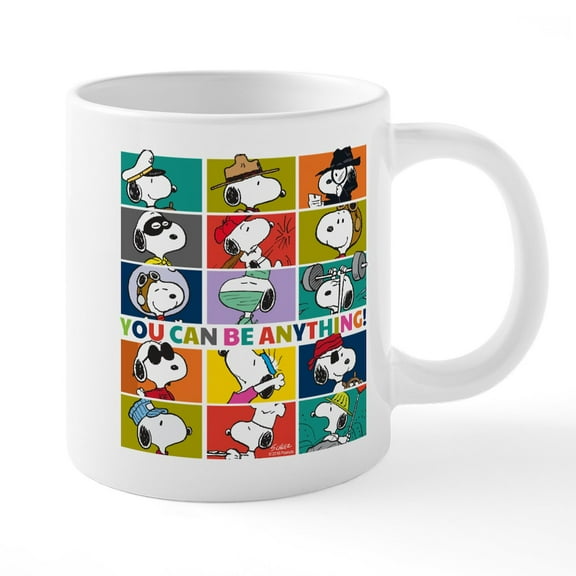 CafePress - Snoopy You Can Be Anything - 20 Oz White Ceramic Mega Mug