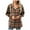 Coffee, variant on Womens Button Up Hoodies Fall Winter Fashion Plaid Printed Pullover Shirts Long Sleeve Casual Hooded Tops