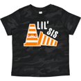 thumbnail image 3 of Inktastic Lil Sis with Construction Cones Girls Toddler T-Shirt, 3 of 5