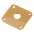 thumbnail image 6 of Plastic Curved Jack Plate Square Jackplate for Gibson Epiphone Les Paul Guitar Brown Cream, 6 of 8