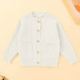 thumbnail image 2 of MEZZALL Soft Cozy Boys Sweater Knit Cardigan Toddler Fall Comfortable Baby Outerwear With Classic Design For Everyday Wear And Stylish Knitwear Long Sleeve O-Neck Child Dailywear, 2 of 5