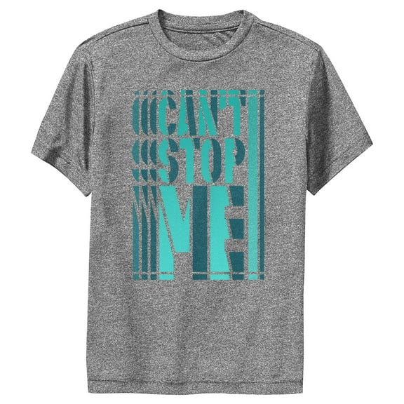 Boy's Lost Gods Can't Stop Me  Performance Graphic Tee Charcoal Heather Medium