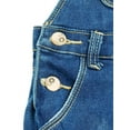 thumbnail image 5 of Kidscool Space Baby Little Boys Girls Big Bib Pocket Washed Cotton Denim Overalls,Blue,18-24 Months, 5 of 7