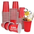 thumbnail image 1 of Vasos de pl&aacute;stico para fiestas, 100 Tazas de chupito Reutilizables de 16 oz, Adecuados para el hogar, la oficina, el bar, la boda, la despedida de soltera y el baby shower, 1 of 7