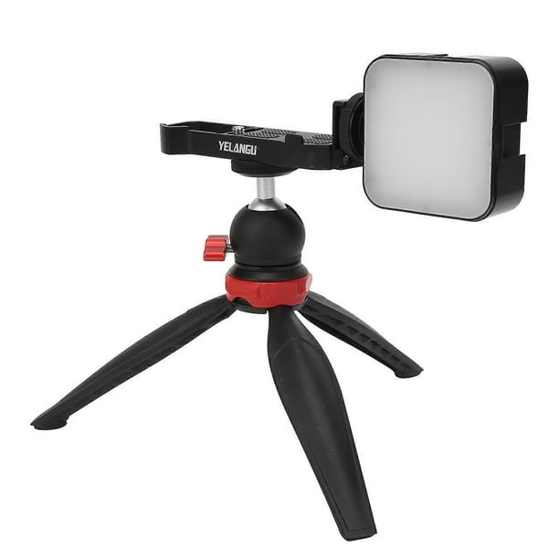 YELANGU Camera Desktop Tripod with Fill Light Mini Vlogging Kit for Canon G7X2/G7X3