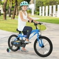 thumbnail image 2 of Costway 18" LED Lighted Kids Bike with Adjustable Seat Coaster Brake Training Wheels Navy, 2 of 10