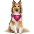 thumbnail image 3 of Big Sister Dog Bandana, Dog Bandana, Deep Pink Pet Dog Scarf Accessories, Pet Dog Triangle Scarf, Dog Bandana for Small Medium Dogs, Baby Announcement Dog Bandana, Dog Bandana Pet Scarf (M), 3 of 4