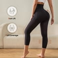 thumbnail image 4 of Athlemo Women High-Waisted Tummy Control Shapewear Capri Anti-Cellulite Leggings, 4 of 7