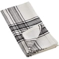thumbnail image 2 of Fennco Styles Modern Plaid 100% Cotton Cloth Napkins 20" W x 20" L, Set of 4 - Black Dinner Napkins for Everyday Use, Dining Table Décor, Banquet, Family Gathering and Special Occasion, 2 of 3