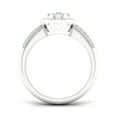thumbnail image 3 of 1/2Ct TDW Diamond 10K White Gold Round Halo Engagement Ring, 3 of 4
