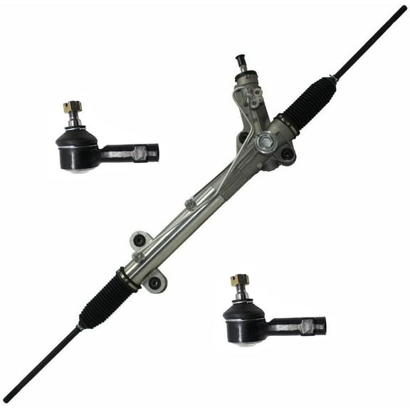 Detroit Axle - Steering Rack and Pinion Kit for Dodge Freightliner Mercedes Benz Sprinter 2500 3500 Complete Power Steering Rack and Pinion 2 Outer Tie Rod End Links Replacement