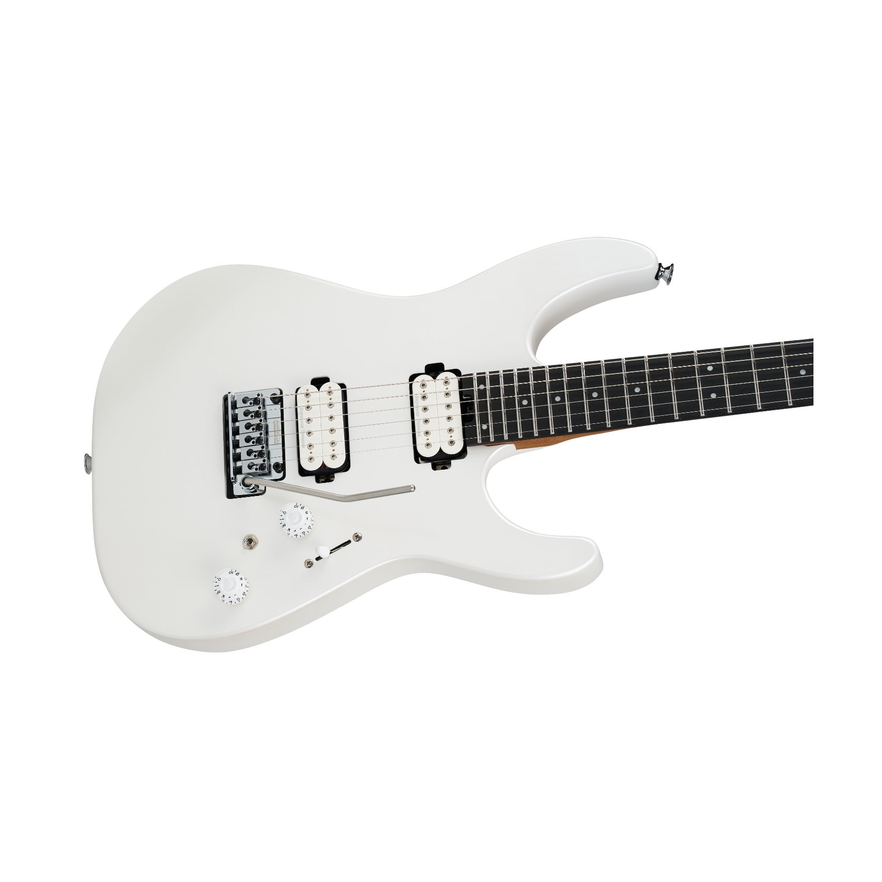Charvel Pro-Mod Plus DK24 HH 2PT 6-String Electric Guitar with Ebony Fingerboard and Basswood Body (Celestial Silk)